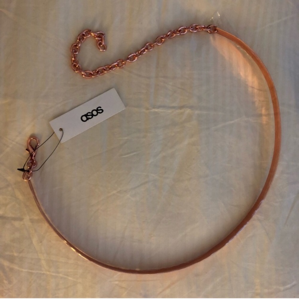 Rose gold ASOS belt